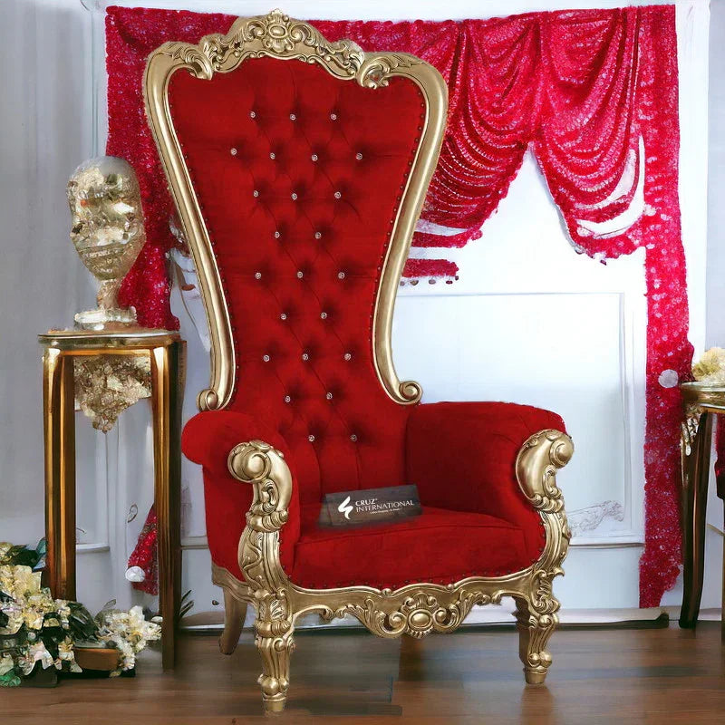 Maharaja Throne Chair - 1 Seater - Living Room Chair - CRUZ INTERNATIONAL - Furniture Store
